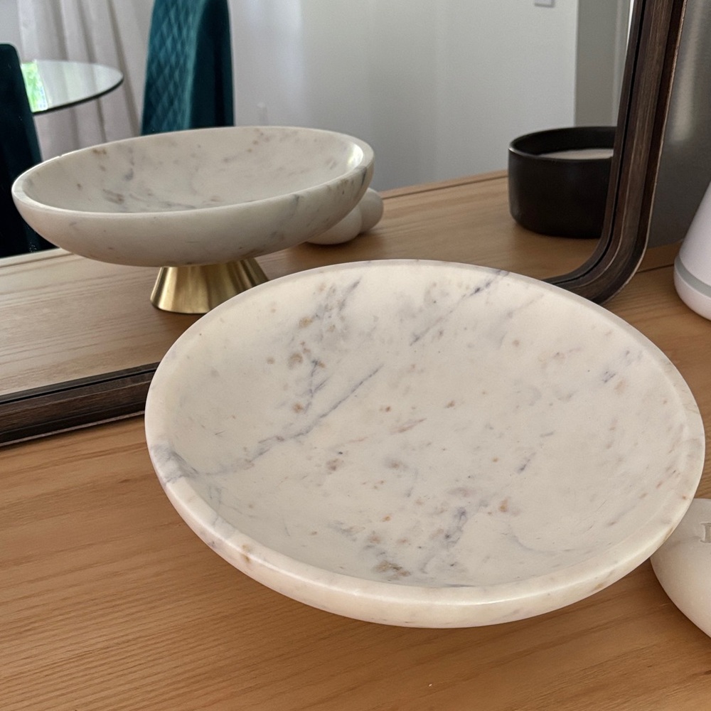 Threshold White Marble Bowl